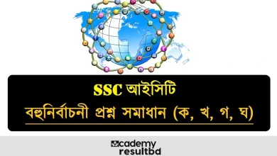 SSC আইসিটি MCQ বহুনির্বাচনী প্রশ্ন সমাধান