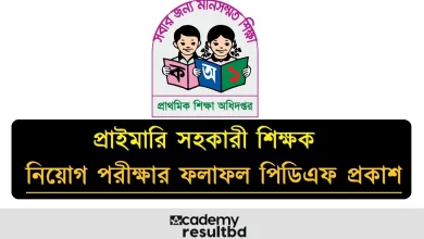 প্রাইমারি সহকারী শিক্ষক নিয়োগ দ্বিতীয় ধাপের ফলাফল