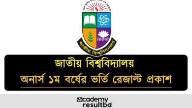 NU Honours 1st Year Admission Result