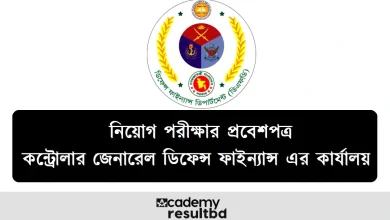 CGDF Auditor Admit Card Download